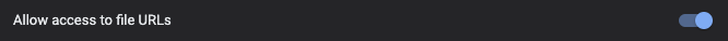 Allow access to file URLs